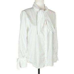 Riani white blouse with neck tie